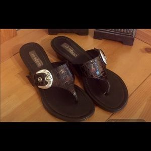 Brighton Brown sandal w/ Classic Brighton Buckle